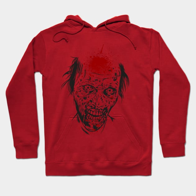 Zombie Headshot Hoodie by BrayInk